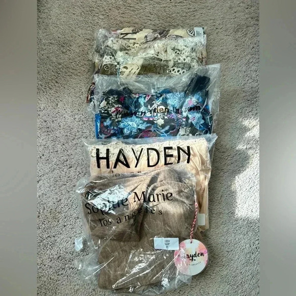 5 NWT Top Bundle from Hayden Los Angeles - Picture 1 of 16